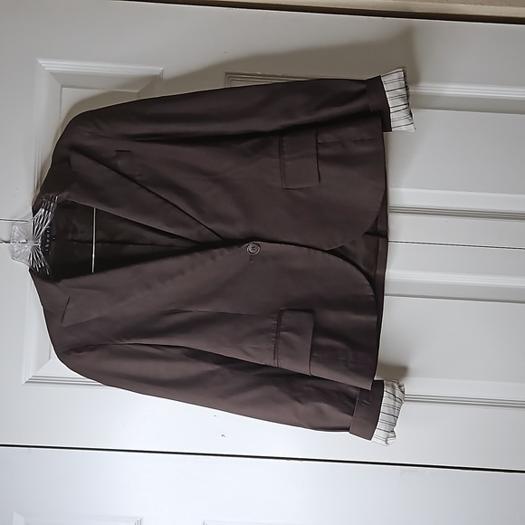 Theory Womens Brown Blazer Sz 2 - Picture 2 of 11